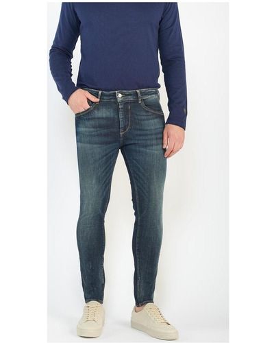 Le Temps Des Cerises Jeans Power skinny 7/8ème jeans vintage bleu