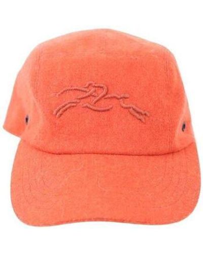 Longchamp Chapeau Casquette en coton - Orange