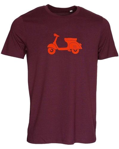 Harrington T-shirt T-shirt Scoot bordeaux - Rouge