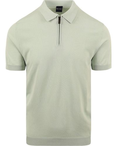Suitable T-shirt Polo Vert Clair Demi-Zip