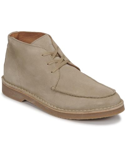 SELECTED Boots SLHRIGA NEW SUEDE MOC-TOE CHUKKA - Gris