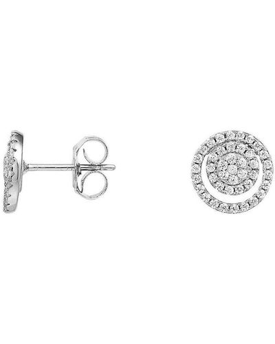 Cleor Boucles oreilles Boucles d'oreilles en argent 925/1000 et zircon - Métallisé