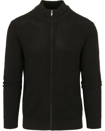Suitable Sweat-shirt Veste Wim Vert Foncé - Noir