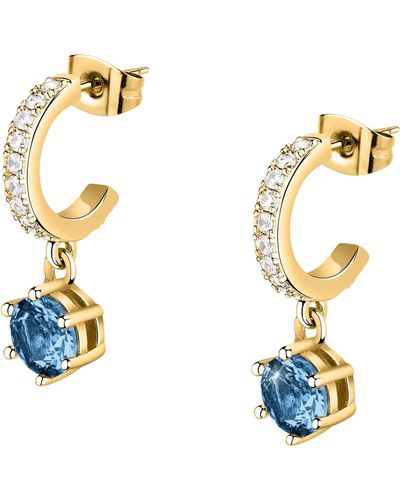 Morellato Bijoux Boucles d'oreilles en acier et zircon - Bleu