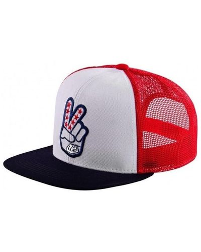 Troy Lee Designs Casquette TLD Casquette Trucker Snapback Peace Out - Rouge