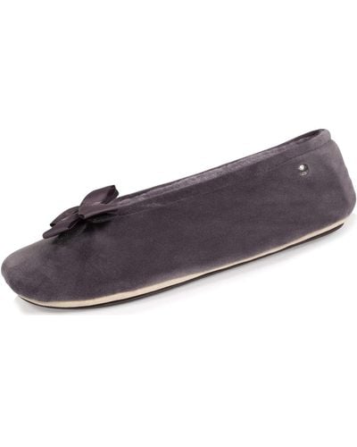 Isotoner Chaussons Chaussons Ballerines noeud précieux - Violet