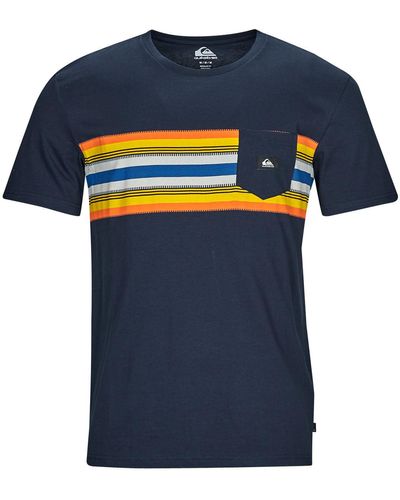 Quiksilver T-shirt SURFADELICA STRIPE SS - Bleu