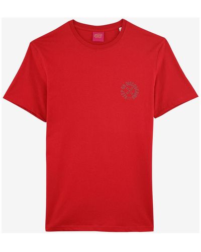 Oxbow T-shirt Tee-shirt manches courtes imprimé P2TILDIN - Rouge