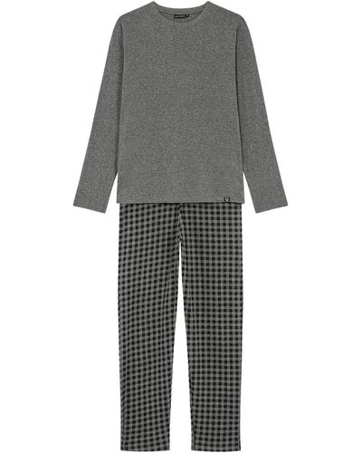 Arthur Pyjamas / Chemises de nuit Pyjama coton long - Gris