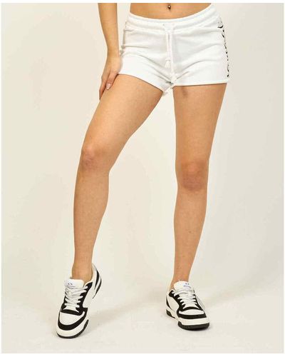 DISCLAIMER Short short de sport en coton avec logo - Blanc