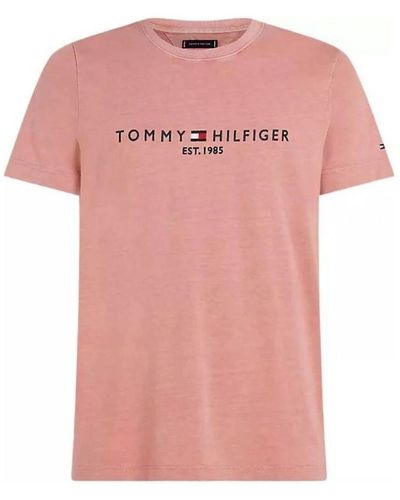 Tommy Hilfiger T-shirt MW0MW35186-TJ5 TEABERRY BLOSSOM - Rose