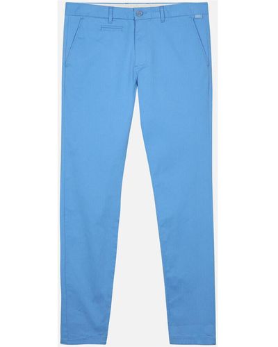 Oxbow Pantalon Pantalon chino uni stretch REANO - Bleu
