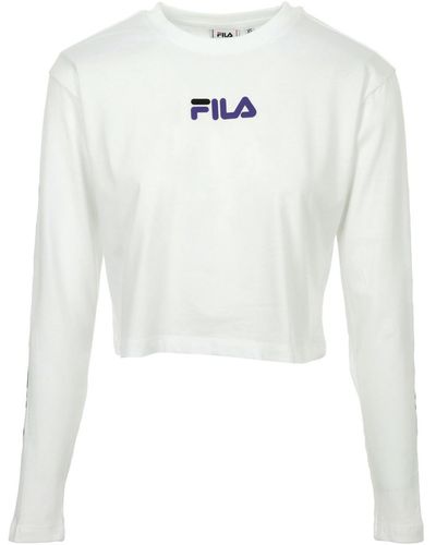 Fila T-shirt Reva Cropped T-Shirt - Blanc