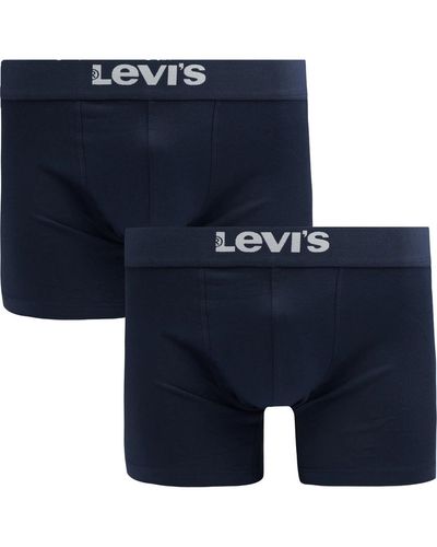 Levi's Caleçons Boxer-shorts Brief Lot de 2 Marine - Bleu