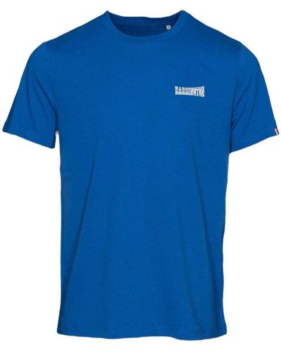 Harrington T-shirt T-shirt bleu royal Made in France