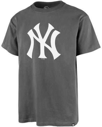 '47 T-shirt 47 TEE MLB NEW YORK YANKEES ECHO DARK GREY - Gris