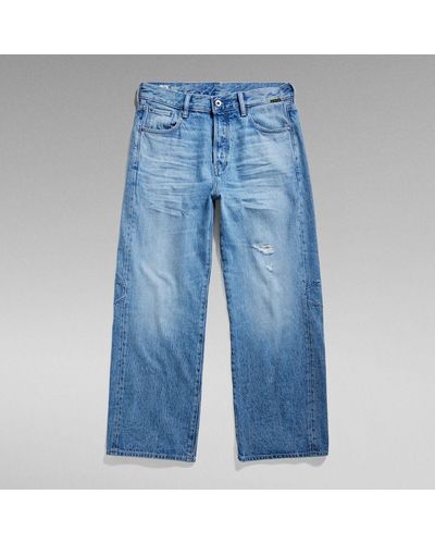 G-Star RAW Jeans D24329-D436-G670-FADED RIPPED BLUE DINAU - Bleu