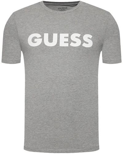 Guess T-shirt Classic front logo - Gris