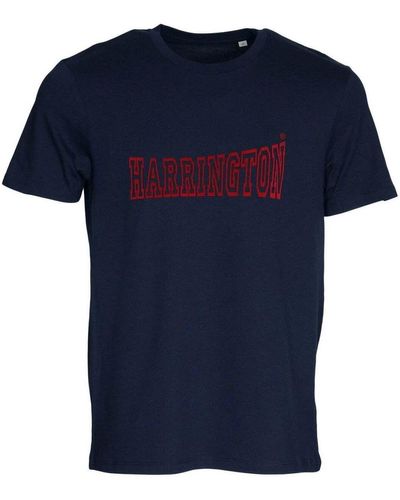 Harrington T-shirt T-shirt bleu marine