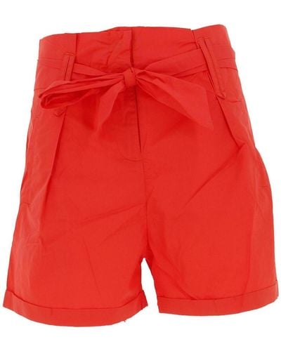 Molly Bracken Short Woven shorts ladies red orange - Rouge