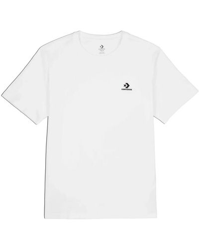 Converse Polo STANDARD FIT LEFT CHEST STAR CHEV EMB TEE - Blanc