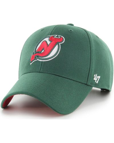 '47 Casquette NHL CAP NEW JERSEY DEVILS BALLPARK SNAP MVP DARK GREEN - Vert