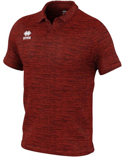 Erreà T-shirt Polo Carlos Mc Ad Rosso - Rouge