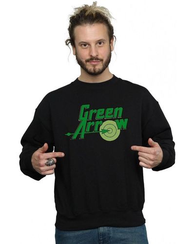 Dc Comics Sweat-shirt Green Arrow Text Logo - Vert