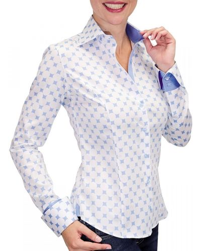 Andrew Mc Allister Chemise chemise imprimee betsy bleu