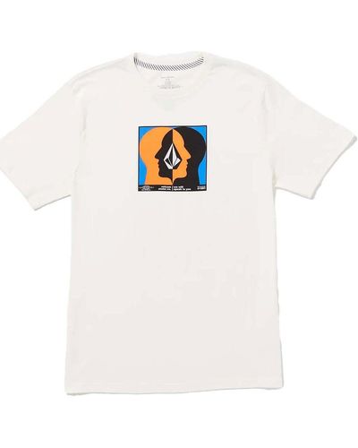 Volcom T-shirt Camiseta Whelmed - White - Blanc