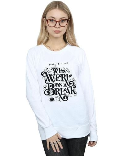 Friends Sweat-shirt On A Break Ornamental - Blanc