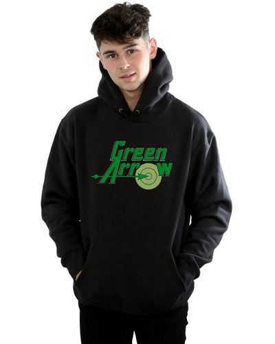 Dc Comics Sweat-shirt Green Arrow Text Logo - Noir
