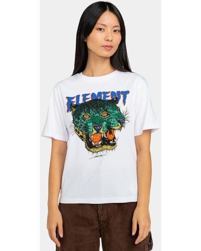 Element T-shirt Hirotton Leopard - Blanc