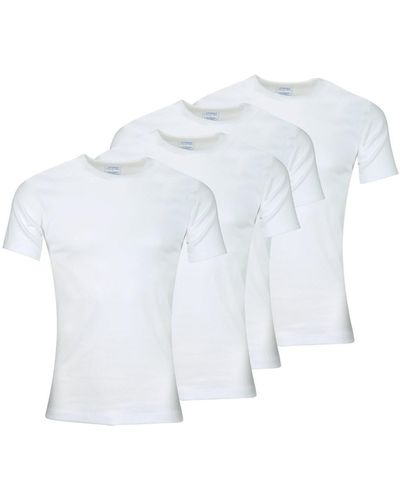 Athena T-shirt Lot de 4 tee-shirt col rond Coton Bio - Bleu