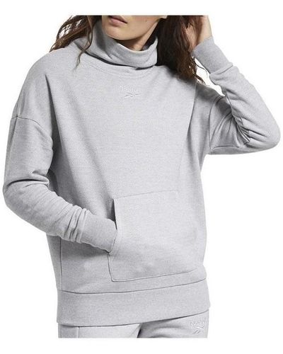 Reebok Sweat-shirt TE Textured Warm Coverup - Gris