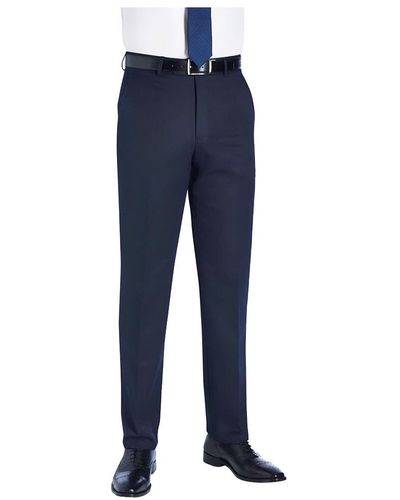 Brook Taverner Pantalons de costume Concept Delta - Bleu