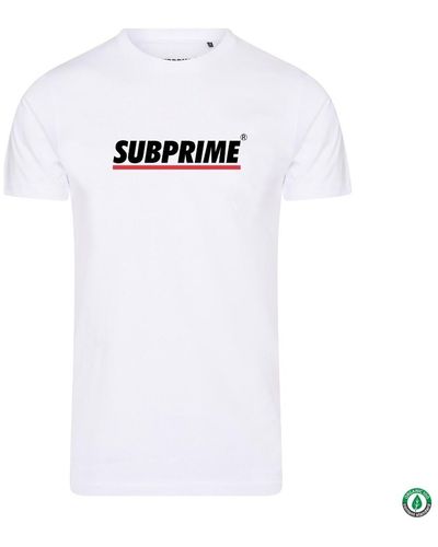 Subprime T-shirt Shirt Stripe White - Blanc