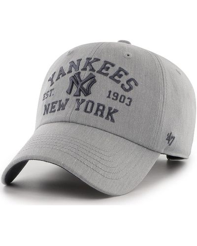 '47 Casquette 47 CAP MLB NEW YORK YANKEES MAULDEN ARCH CLEAN UP GREY - Gris