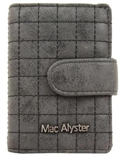 Mac Alyster Porte-monnaie Porte cartes 726 Mellow RFID surpiqué - Noir - Gris