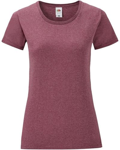 Fruit Of The Loom T-shirt Iconic - Violet