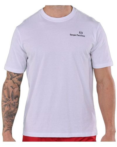 Sergio Tacchini T-shirt T-Shirt ARNOLD Blanc - Violet
