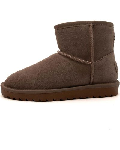 Colors Of California Bottes Ugg Boot In Suede - Marron