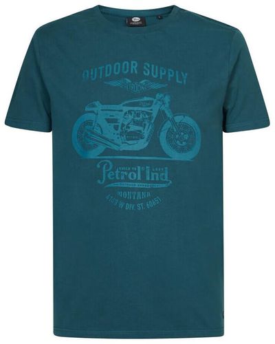 Petrol Industries T-shirt M-3030-TSR262 - Bleu