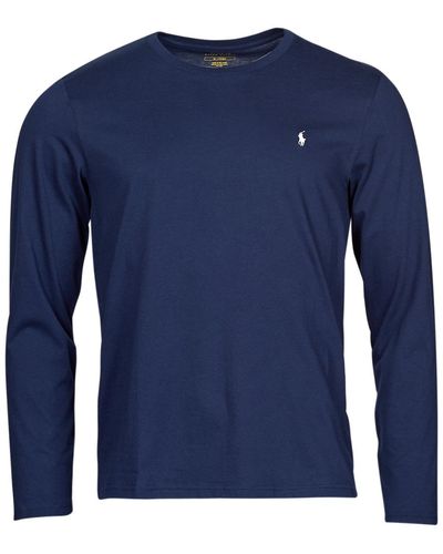 Polo Ralph Lauren LS CREW T-shirt - Bleu
