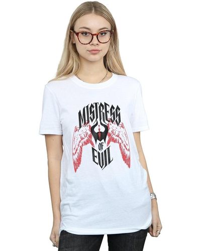 Disney T-shirt Maleficent Mistress Of Evil Wings - Blanc