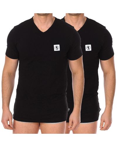 Bikkembergs T-shirt BKK1UTS08BI-BLACK - Noir