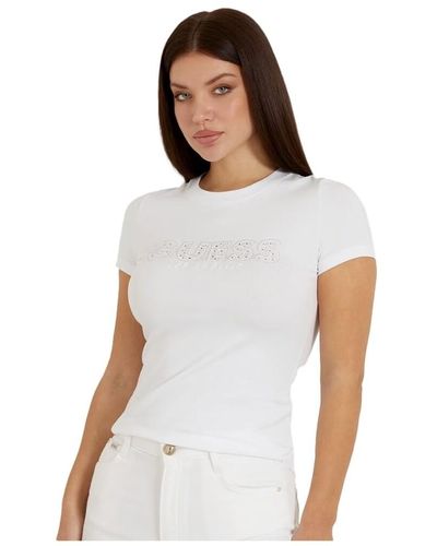 Guess T-shirt Sangallo - Blanc