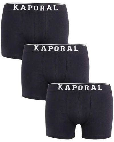 Kaporal Boxers Pack x3 front logo - Bleu