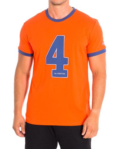 La Martina T-shirt TMR312-JS206-06097 - Orange