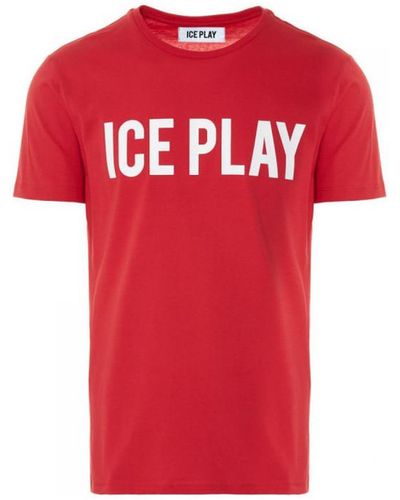 Ice Play T-shirt T-SHIRT UOMO - Rouge
